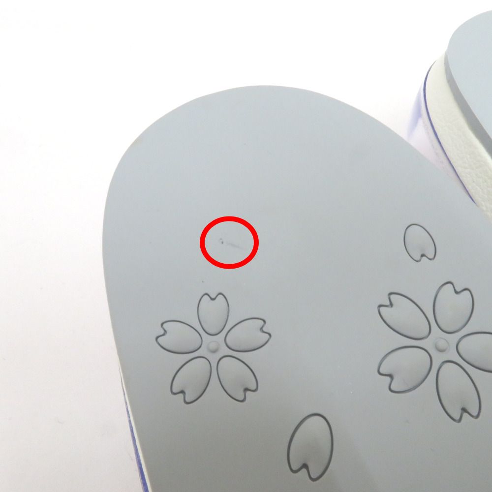 白×ワイン色 しぐれ履き