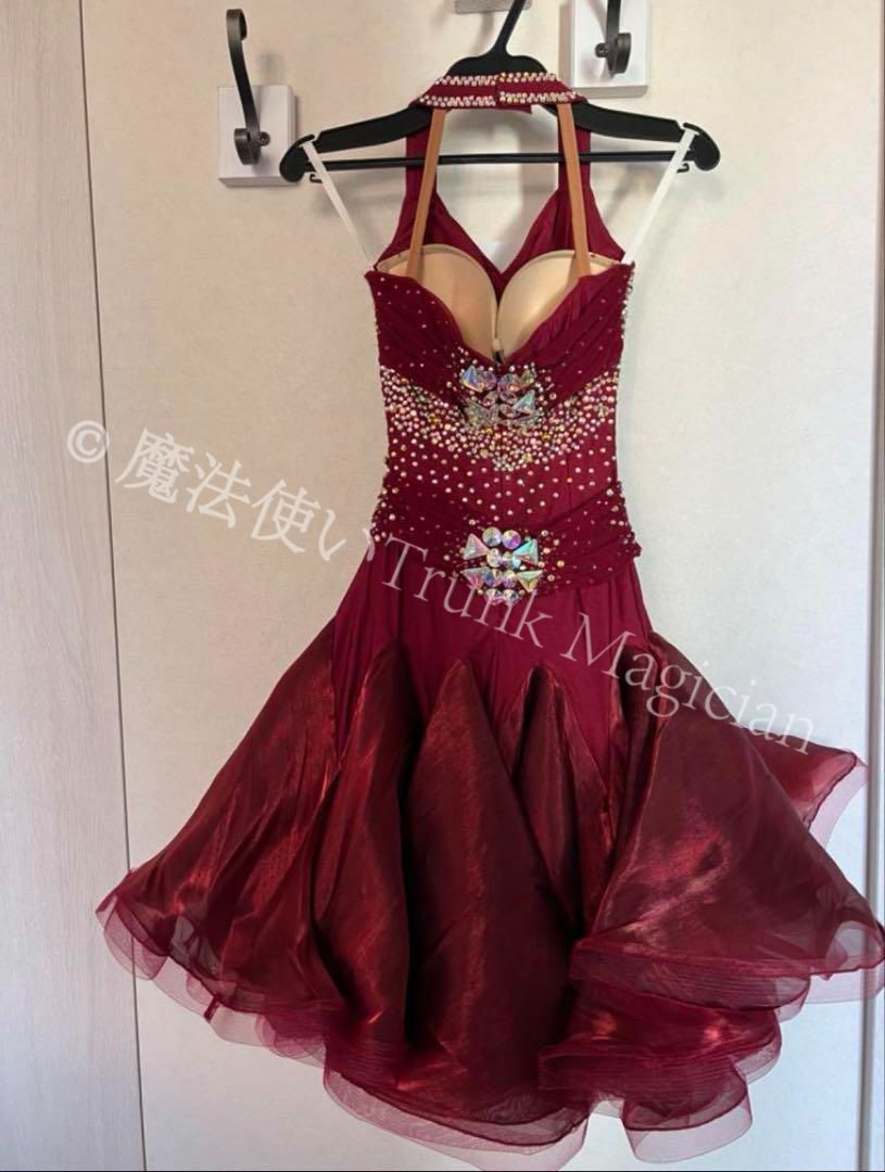 20豪華ラテンドレス 競技会 発表会 デモにも チョーカー バングルセット