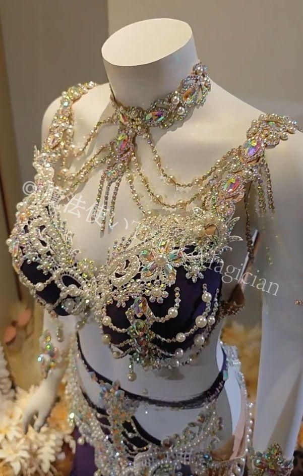 新品未使用】ベリーダンス衣装 セットアップ ブラスカート色変更可