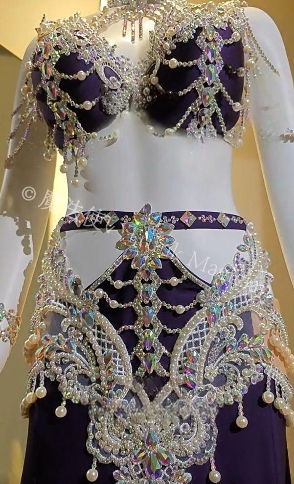 新品未使用】ベリーダンス衣装 セットアップ ブラスカート色変更可