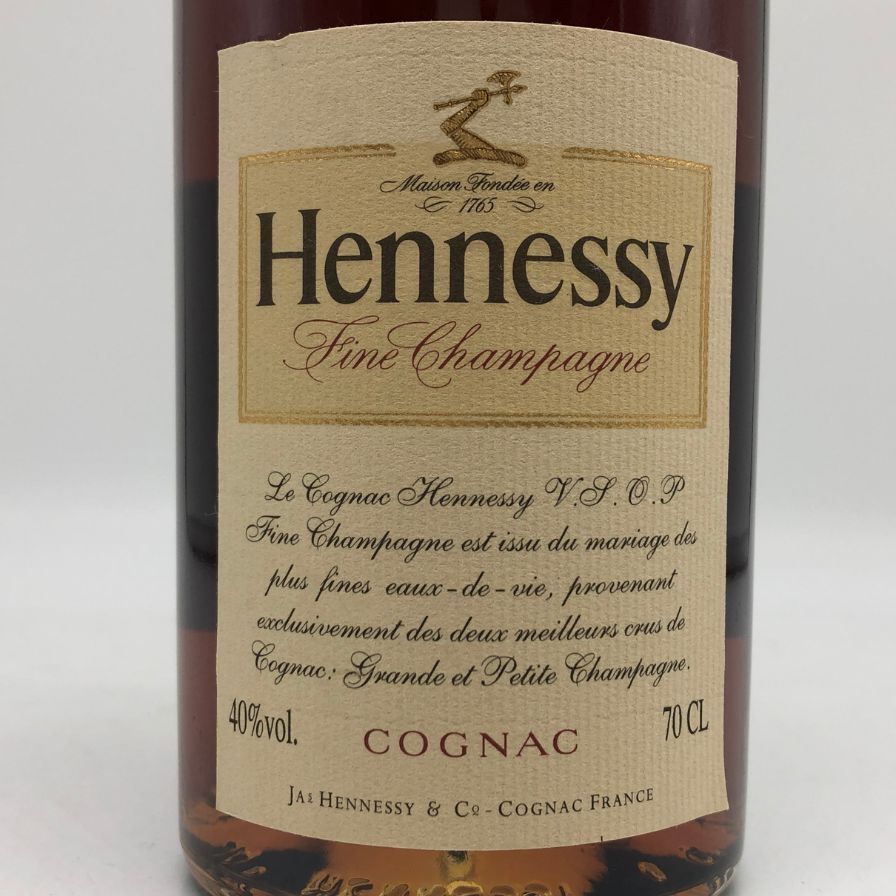 ヘネシー VSOP ファインシャンパーニュ スリムボトル クリアボトル ヘネシー VSOP ファインシャンパーニュ スリムボトル クリアボトル【F4