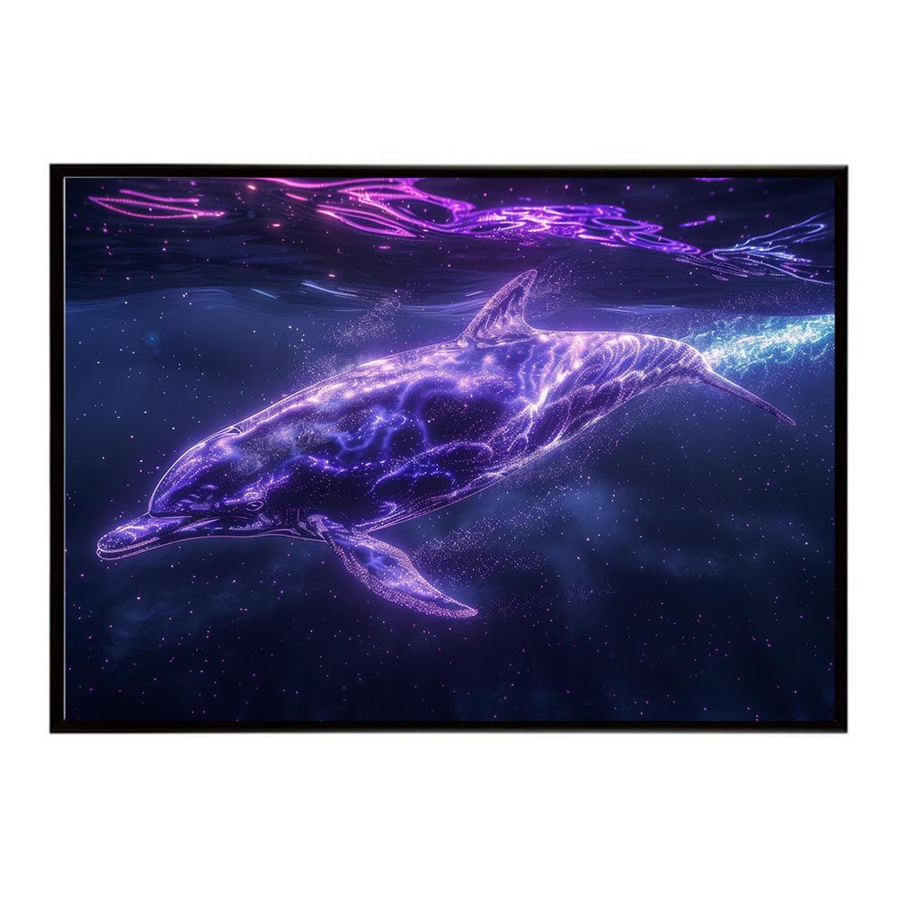 A1サイズ（約59x84cm）】【lh-poster-5948】イルカ 海 ブルー