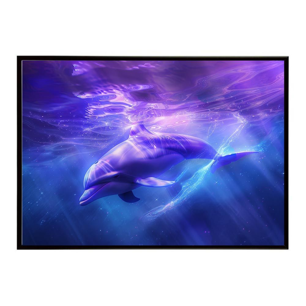 A1サイズ（約59x84cm）】【lh-poster-5967】イルカ 海 ブルー