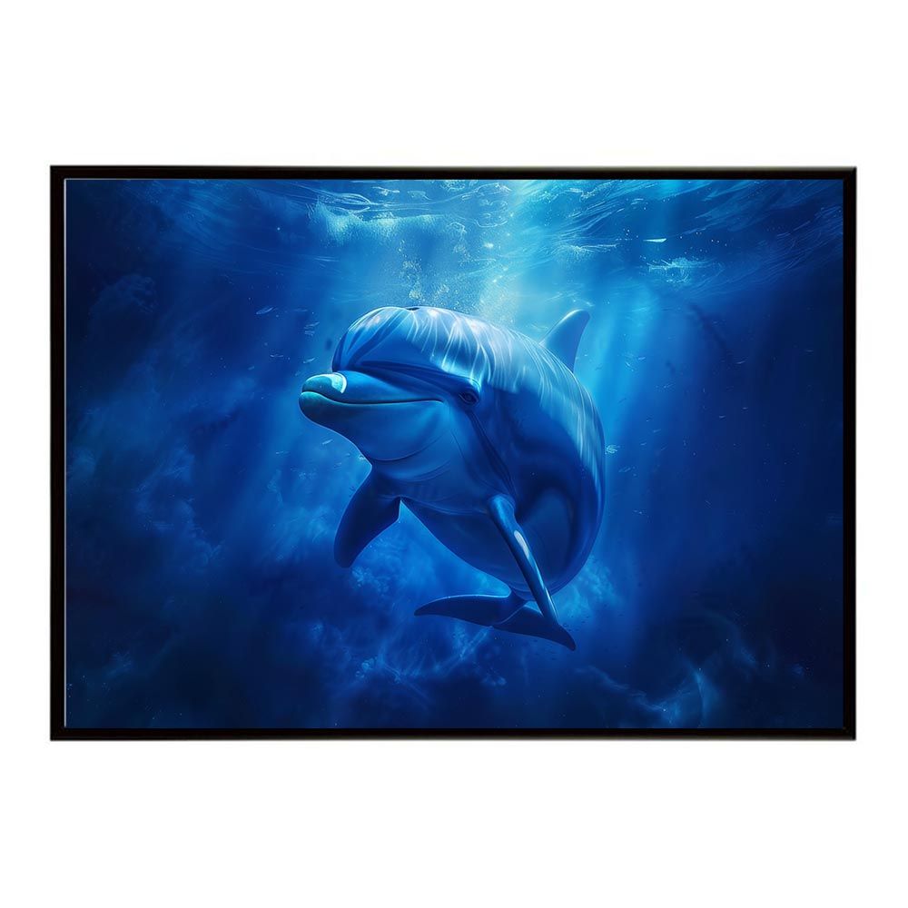 B1サイズ（約73x103cm）】【lh-poster-5958】イルカ 海 ブルー