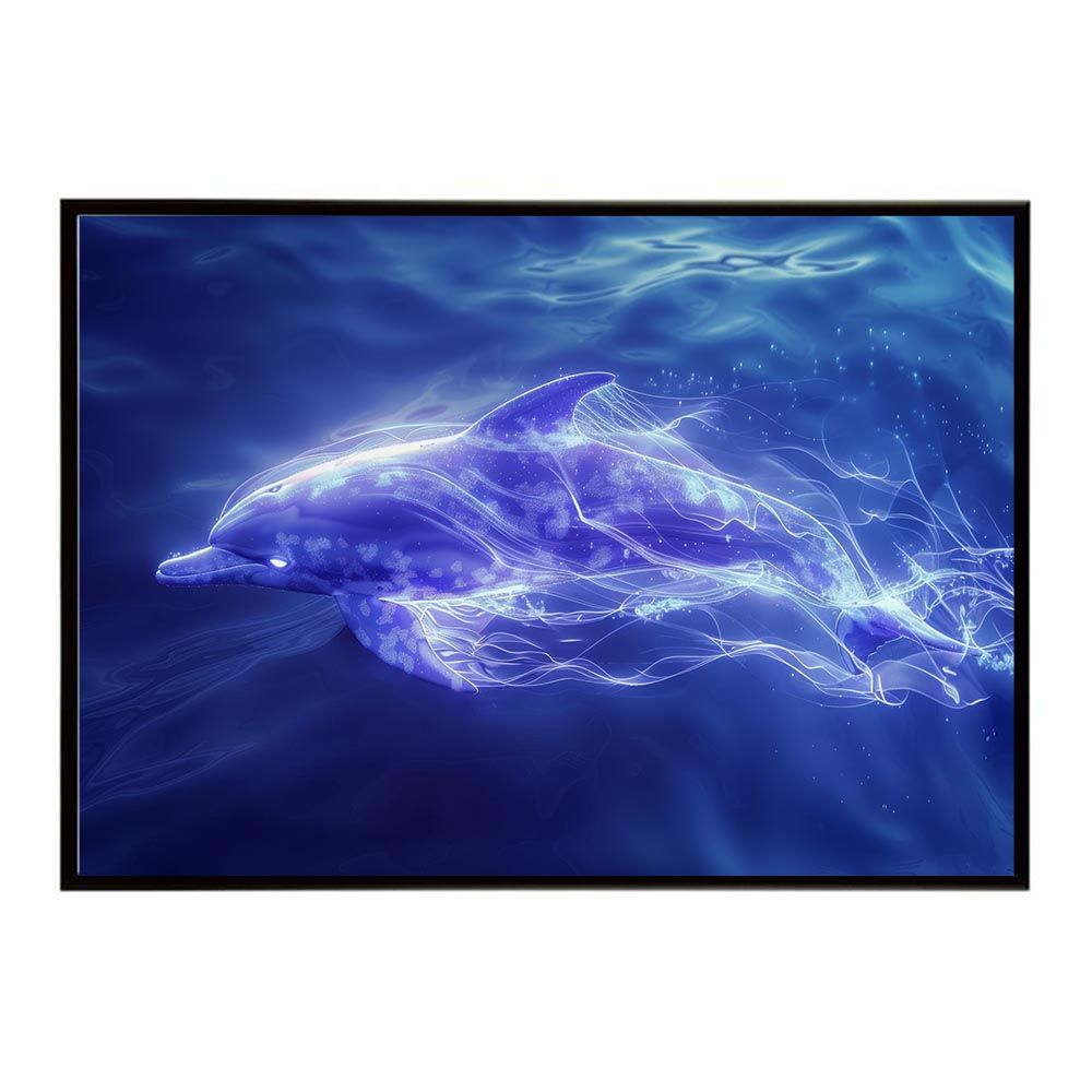 【A1サイズ（約59x84cm）】【lh-poster-5970】イルカ 海 ブルー ドルフィン 夏 ポスター クジラ シャチ 水族館 水中 南国 ハワイ 自然 サーフ インテリア アート