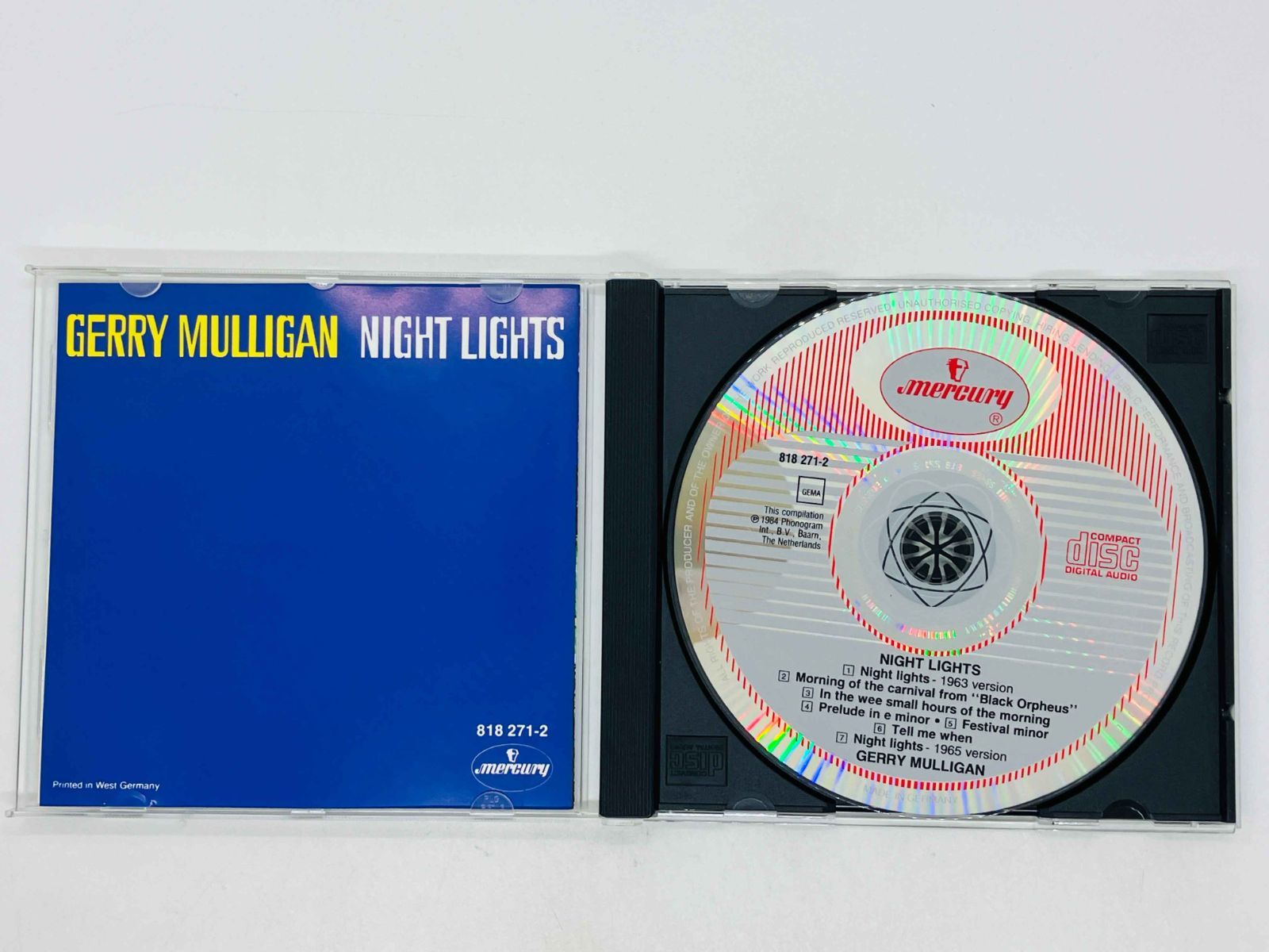 CD GERRY MULLIGAN / NIGHT LIGHTS / ジェリー・マリガン / ナイト