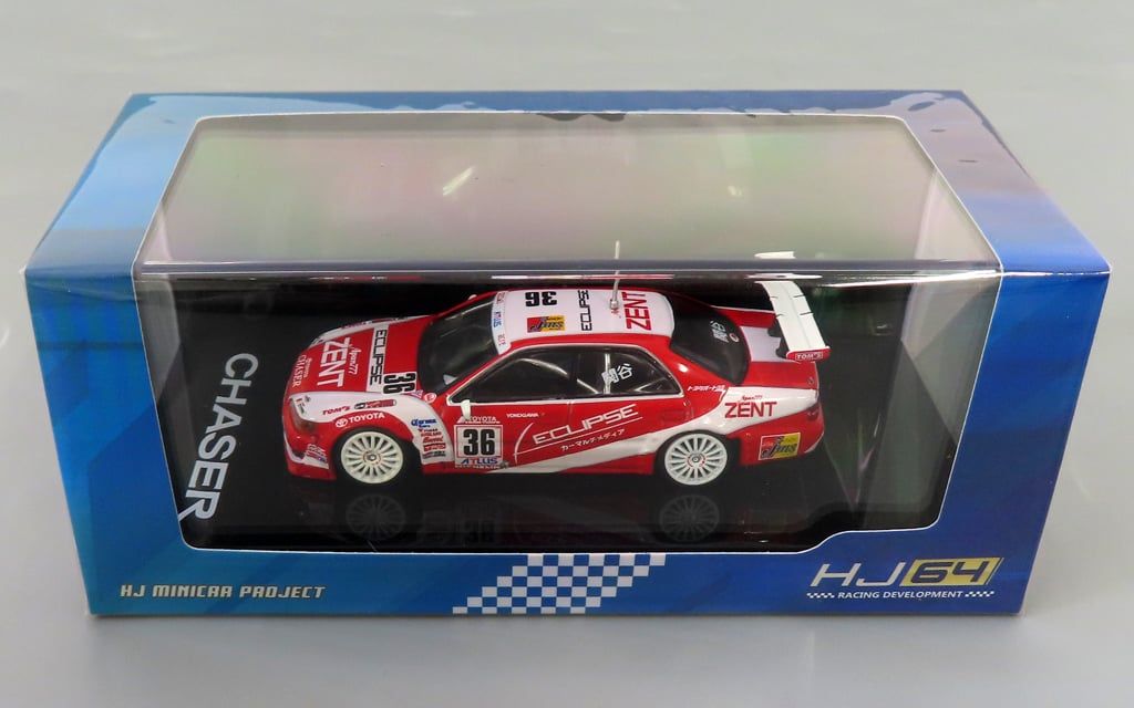 新品】ミニカー 1/64 ZENT ECLIPSE チェイサー 1997 JTCC #36