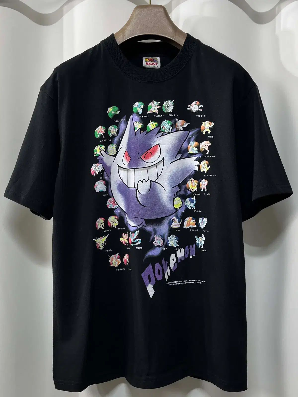 ポケットモンスター FANTOM 図鑑 グラフィック アニメ 半袖T ブートレッグ