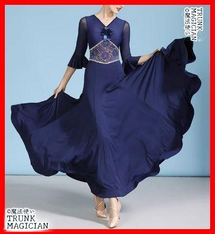 社交ダンスドレス レース ドレス モダンダンス オーダーメイド