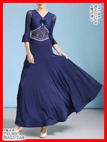 社交ダンスドレス レース ドレス モダンダンス オーダーメイド