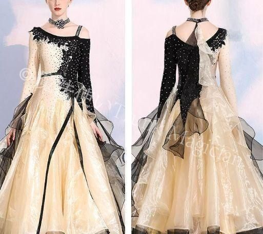 新品未使用】新品未使用社交ダンスドレス モダンダンス キラキラ