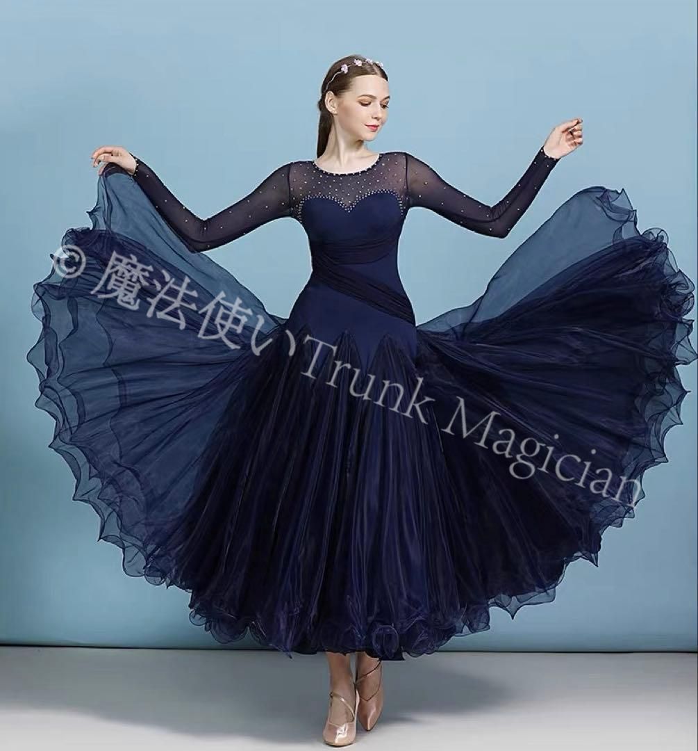 ストーン付 ドレス 競技会や発表会 デモやダンスパーティに