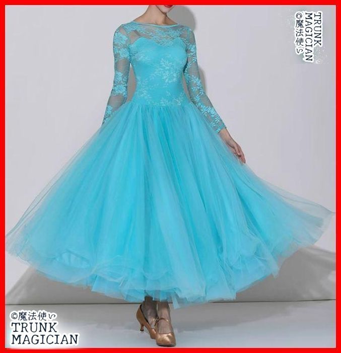 新品未使用】社交ダンスドレス スタンダードドレス モダンダンス