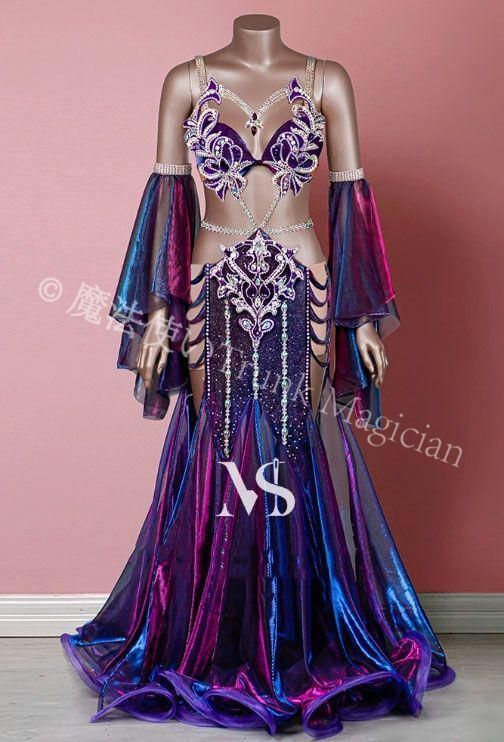 ♥ ベリーダンス衣装 オリエンタル衣装 ブラスカート 豪華 オーダーメイド