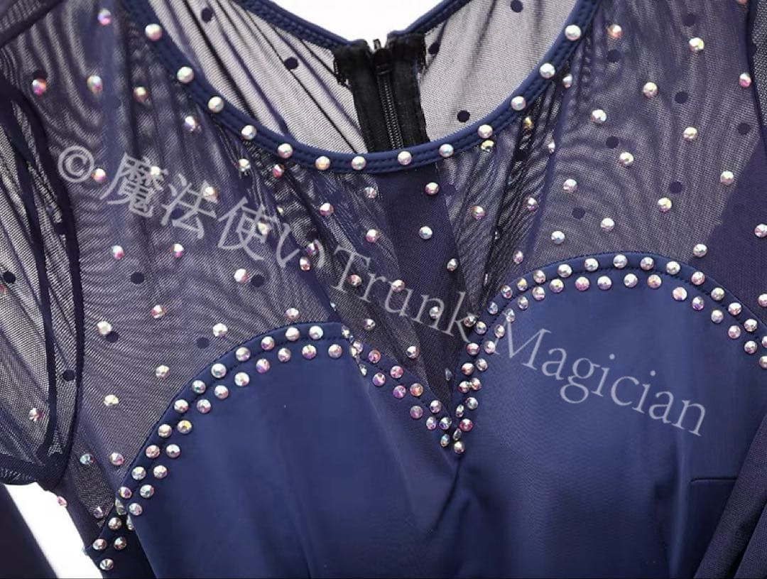  ストーン付 ドレス 競技会や発表会 デモやダンスパーティに ドレス ダンス衣装 社交ダンス