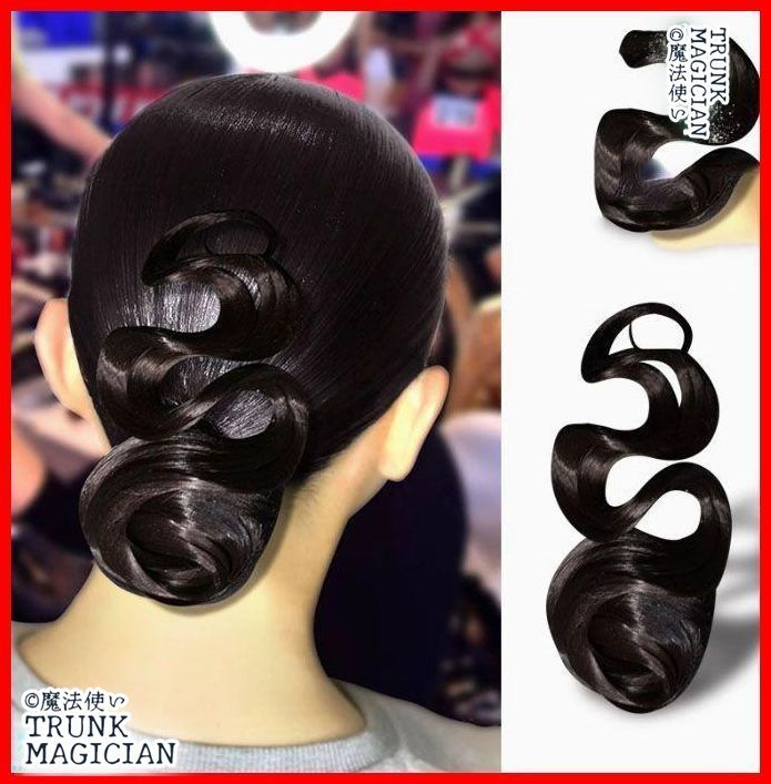 ヘアウィッグ 丸型 社交ダンス デモ オーダーメイド ハンドメイド