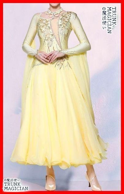 社交ダンスドレス モダンダンス ビジュー オーダーメイド