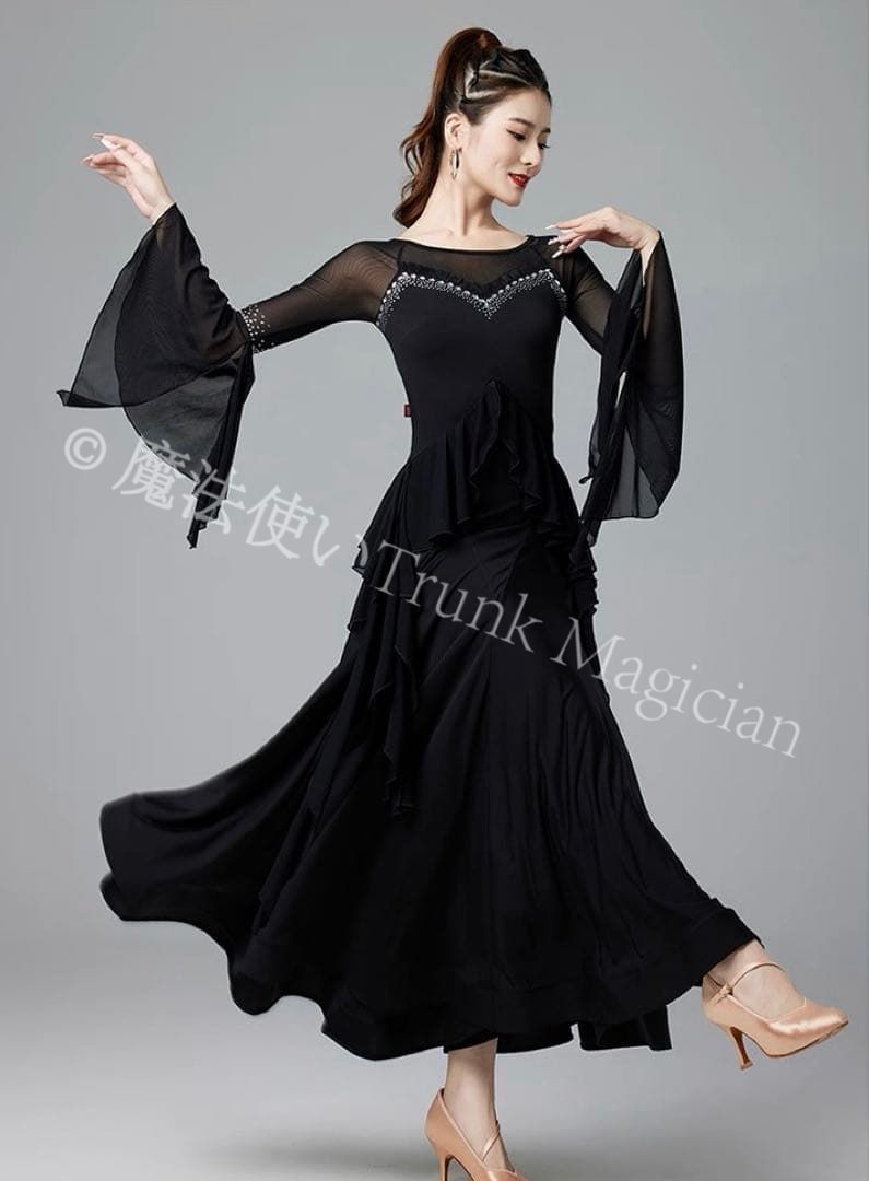  ダンスパーティーに 練習ワンピース パーティードレス レッスンウェア 社交ダンス