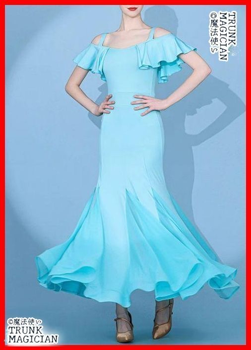 新品未使用】社交ダンスドレス スタンダード マーメイドモダンダンス