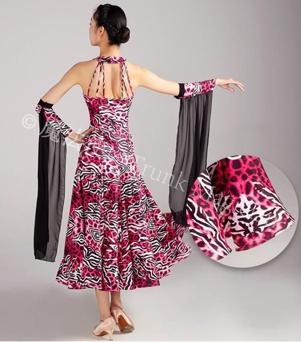 キャロット様　【新品】社交ダンス衣装　L　ヒョウ柄　ダンスドレス　ダンスウェア キャロット様 【新品】社交ダンス衣装 L ヒョウ柄 ダンスドレス ダンス