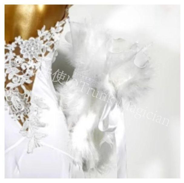 フロート 羽根 ターキー 社交ダンス ホワイト