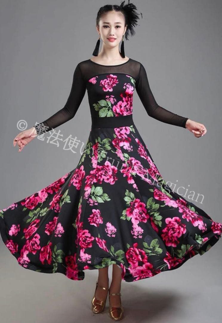 花柄練習着 の練習に のワンピース