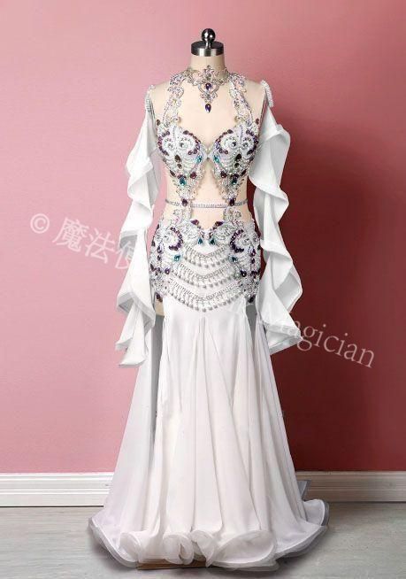 ベリーダンス衣装 ブラスカート セットアップ 豪華 オーダーメイド