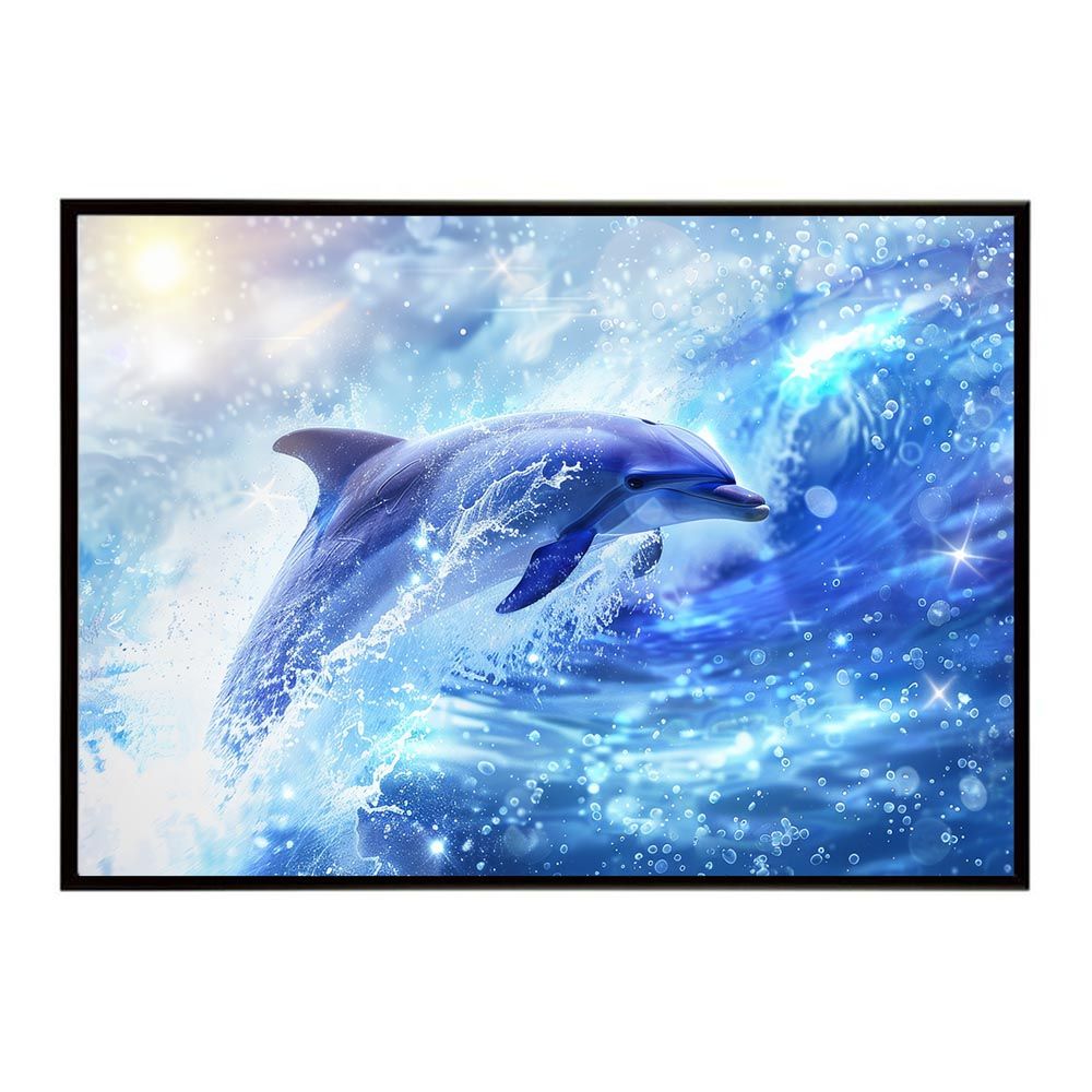 イルカページ B2サイズ（約51x73cm）】【lh-poster-5970】イルカ 海 ブルー