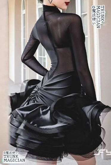 新品未使用】新品未使用ラテンドレス ラテンワンピース ダンス衣装