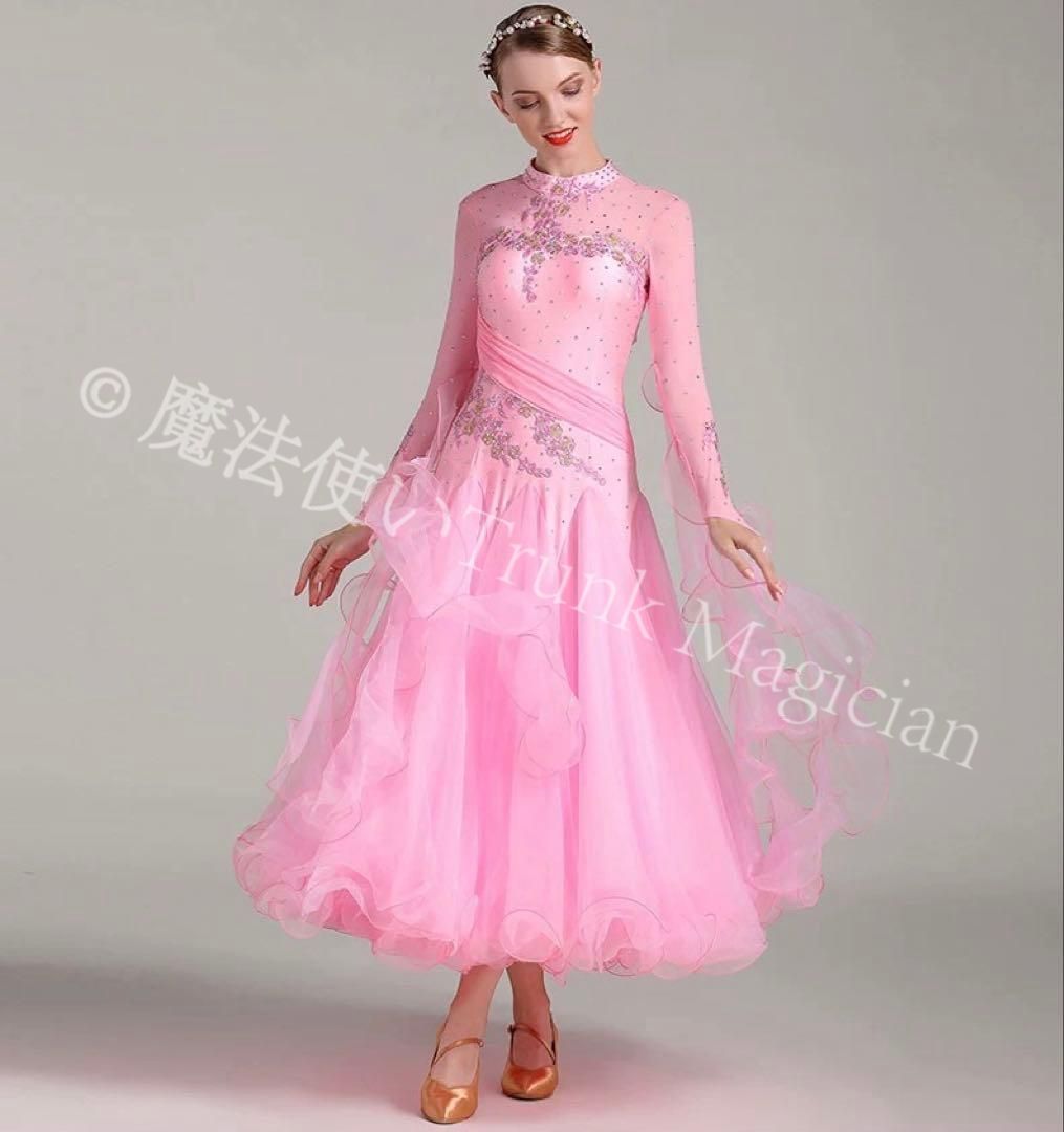 ストーン煌めく ドレス ダンスパーティーや競技会 デモ 発表会に