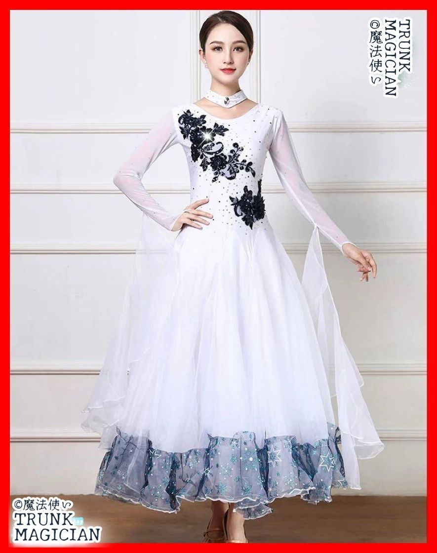 全新 エレガントな ドレス発表会や競技会 デモなどで大活躍