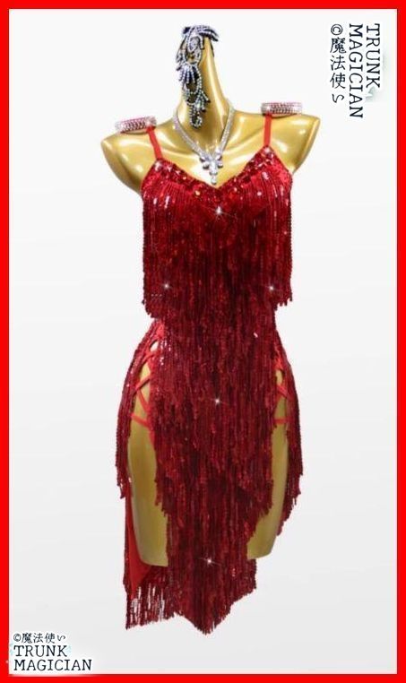 社交ダンスドレス ラテンドレス 刺繍 競技 パープル デモ オーダーメイド