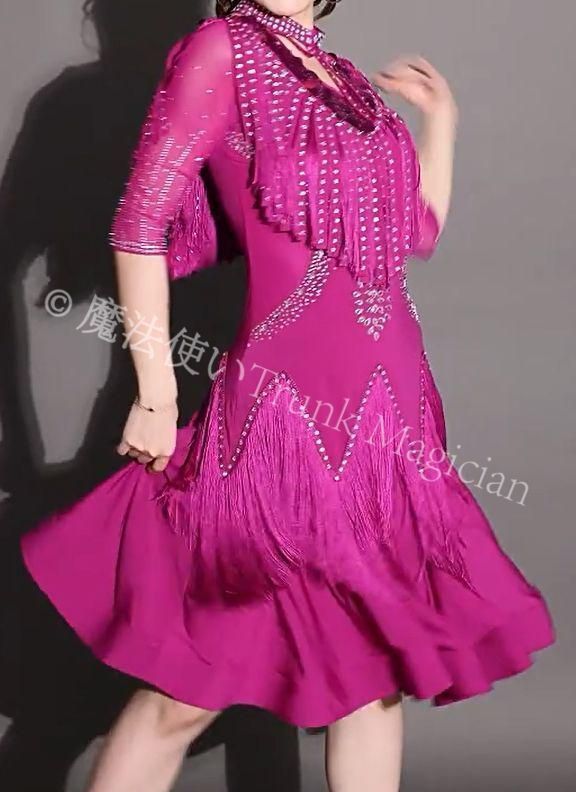 社交ダンスドレス ラテンドレス 競技 オーダーメイド ドレス ダンス衣装 社交ダンス