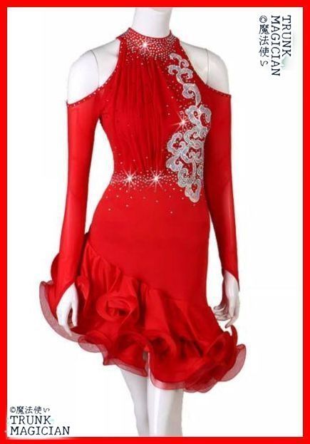 社交ダンス衣装 ラテンワンピースドレス サルサ オーダーメイド