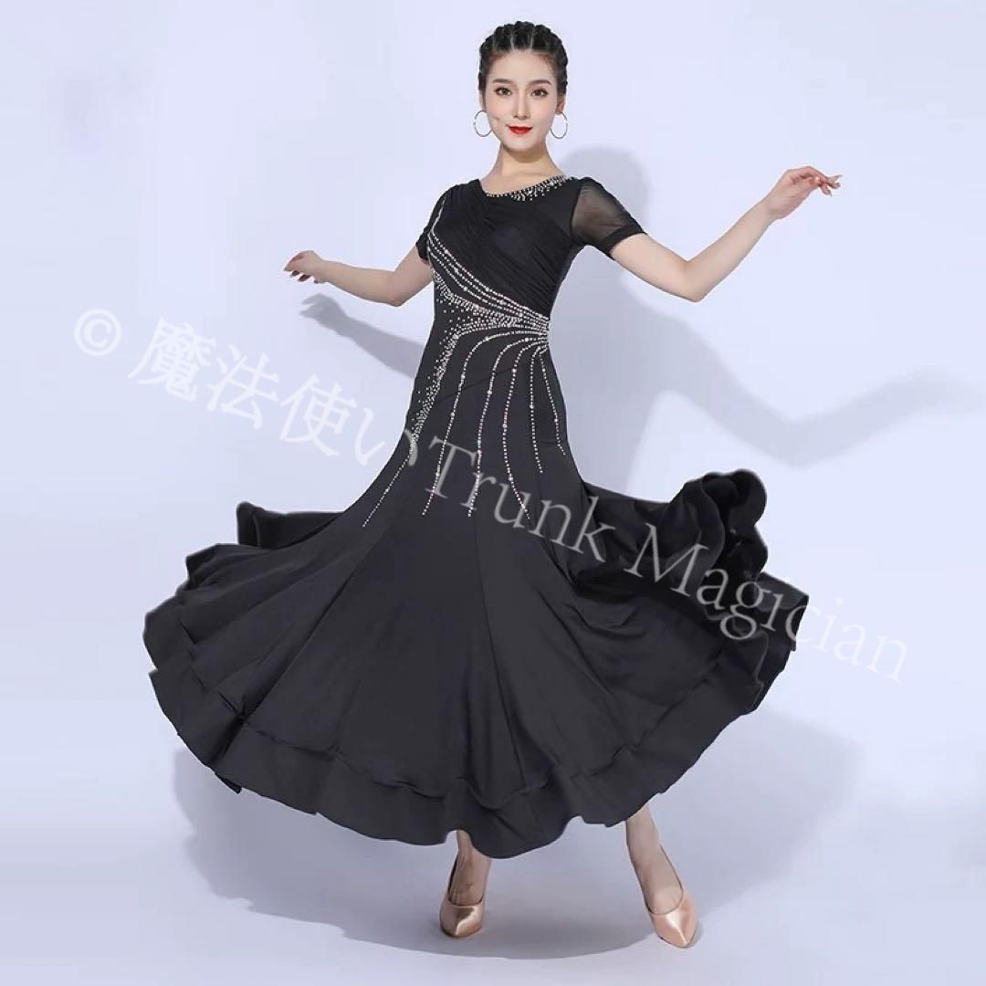 【新品未使用】社交ダンス練習着 スタンダードの練習にオススメ！ダンスパーティーにも！ CWF1205P340