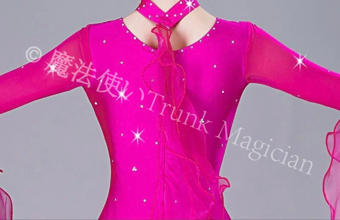 新品未使用】20華やかなスタンダードドレス?ストーン付き☆競技会?デモ