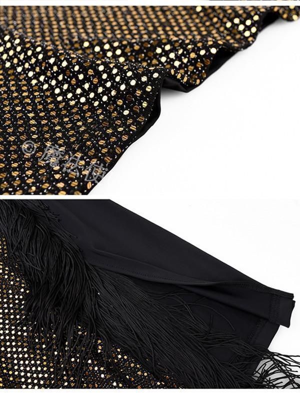  社交ダンスドレス エレガント ワンピース ラテン ワルツ タンゴ ルンバ フリンジドレス 舞台演出用 ゴーゴーダンス 動きやすい ドレス ダンス衣装 社交ダンス