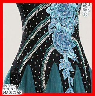  社交ダンスドレス 刺繍 オフショルダー オーダーメイド ドレス ダンス衣装 社交ダンス