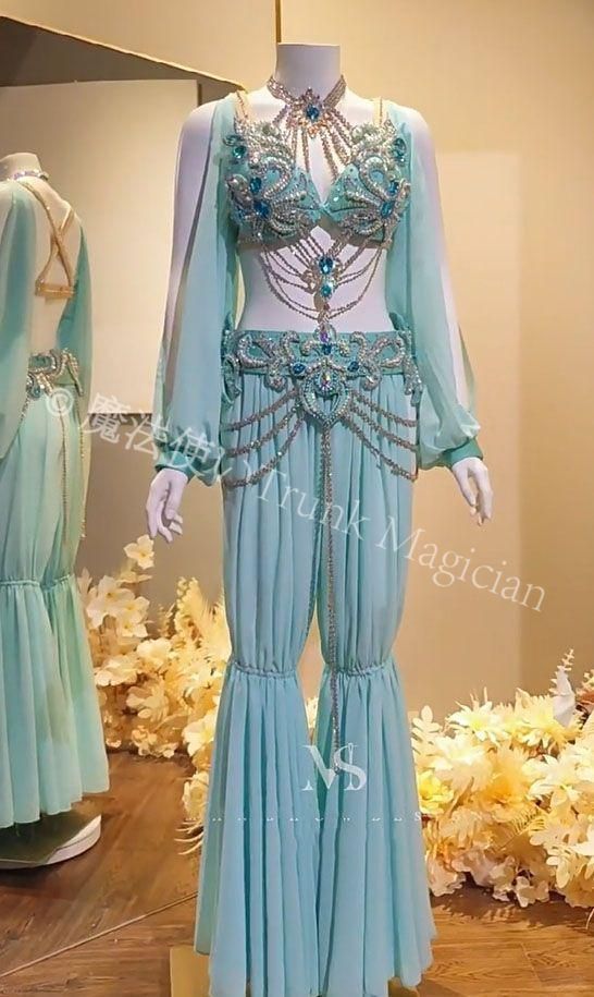  ベリーダンス衣装 オリエンタル衣装 ブラパンツ 豪華 オーダーメイド セットアップ ベリーダンス