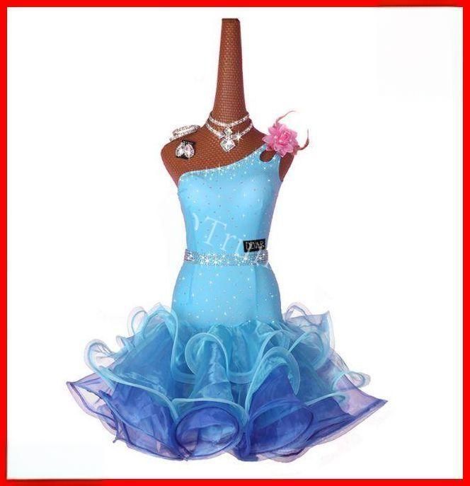 新品未使用】社交ダンス衣装 ラテンワンピースドレス ベルト付