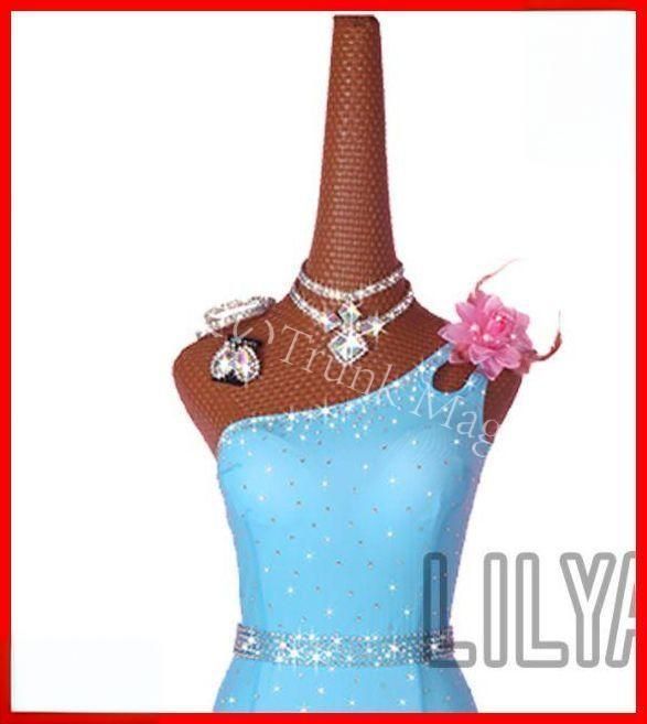 新品未使用】社交ダンス衣装 ラテンワンピースドレス ベルト付