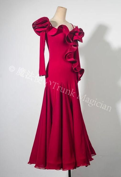 社交ダンスドレス 首飾り付 ラテンドレス モダンダンス オーダーメイド