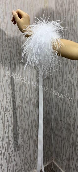 お得 オーストリッチフロート 羽根 リボン 社交ダンス モダンダンス 新品未使用】オーストリッチフロート 羽根 リボン 社交ダンス モダン