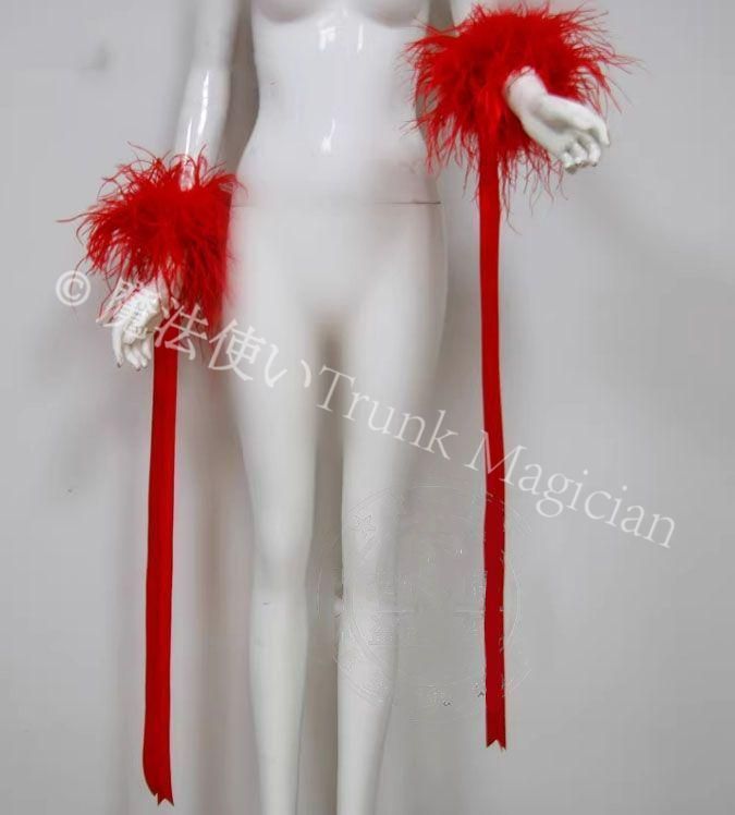 新品未使用】オーストリッチフロート 羽根 リボン 社交ダンス モダン