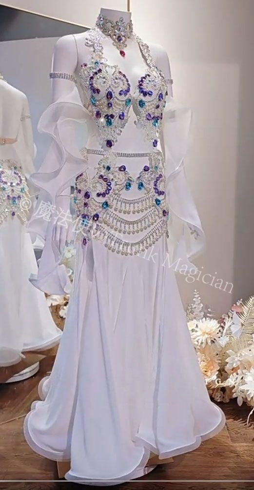 ベリーダンス衣装 ブラスカート セットアップ 豪華 オーダーメイド