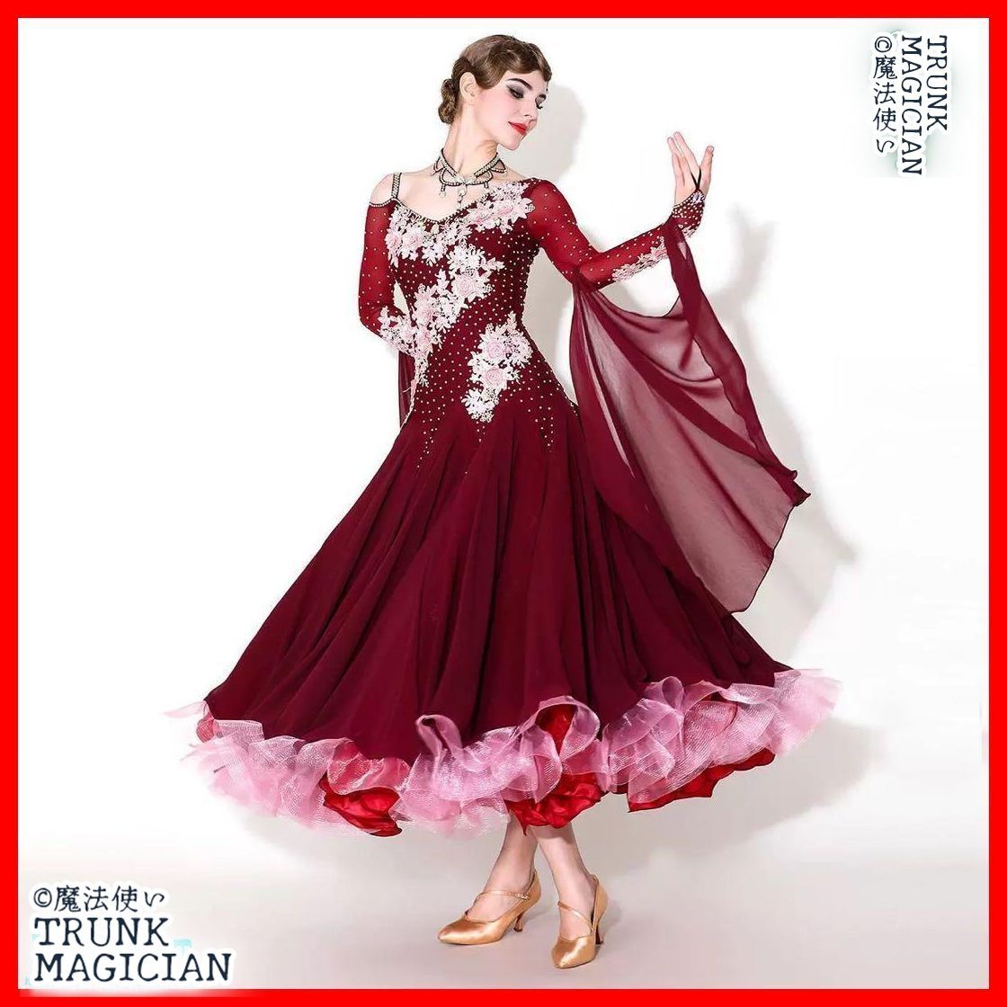 スカートが魅力的なデザイン 競技会やデモでも