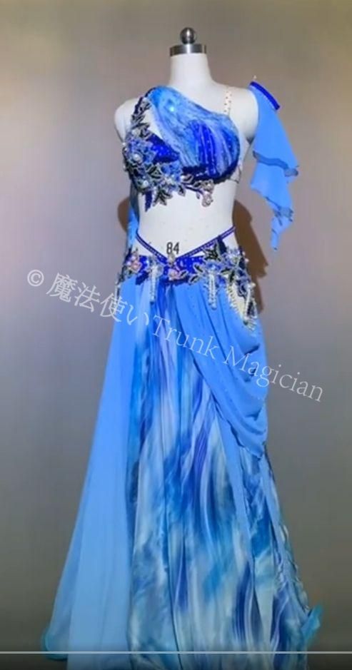 ♥ ベリーダンス衣装 オリエンタル衣装 ブラスカート 絞り染め オーダーメイド