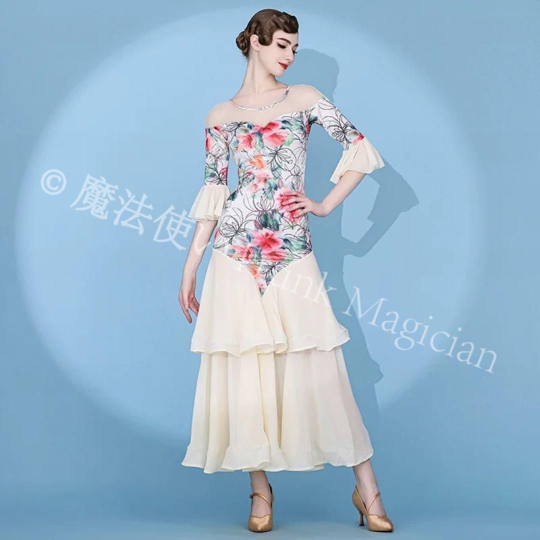 社交ダンス練習に ダンスパーティーにも最適 ドレス