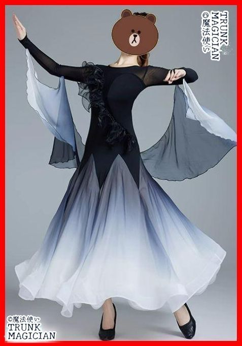 社交ダンスドレス ドレス 競技 フロート付 オーダーメイド