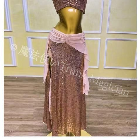 新品未使用】ベリーダンス オリエンタル衣装 トップス スカート